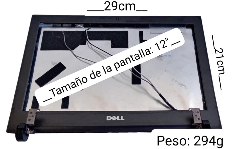 Top-Cover, Bisel, Bisagras y Cables de antena de Laptop 12" Dell Vostro  Modelo 1220 (Producto usado)