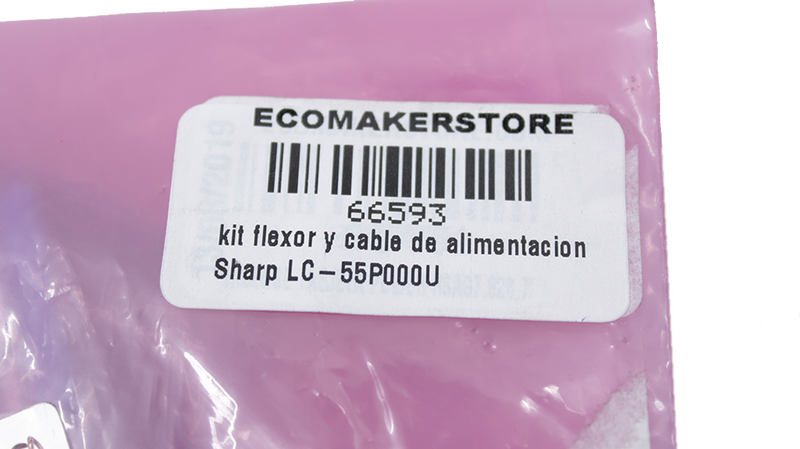 kit flexor y cable de alimentación Sharp LC-55P000U