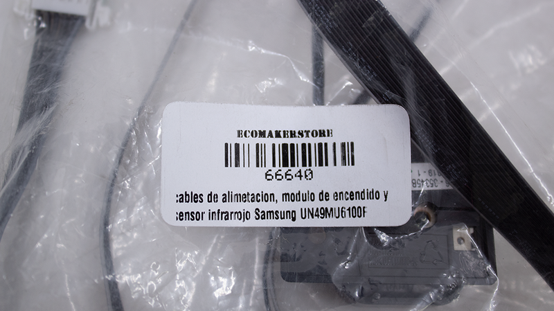 cables de alimentación, modulo de encendido y sensor infrarrojo Samsung UN49MU6100F